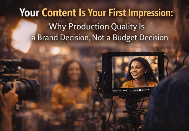Your Content Is Your First Impression: Why Production Quality Is a Brand Decision, Not a Budget Decision